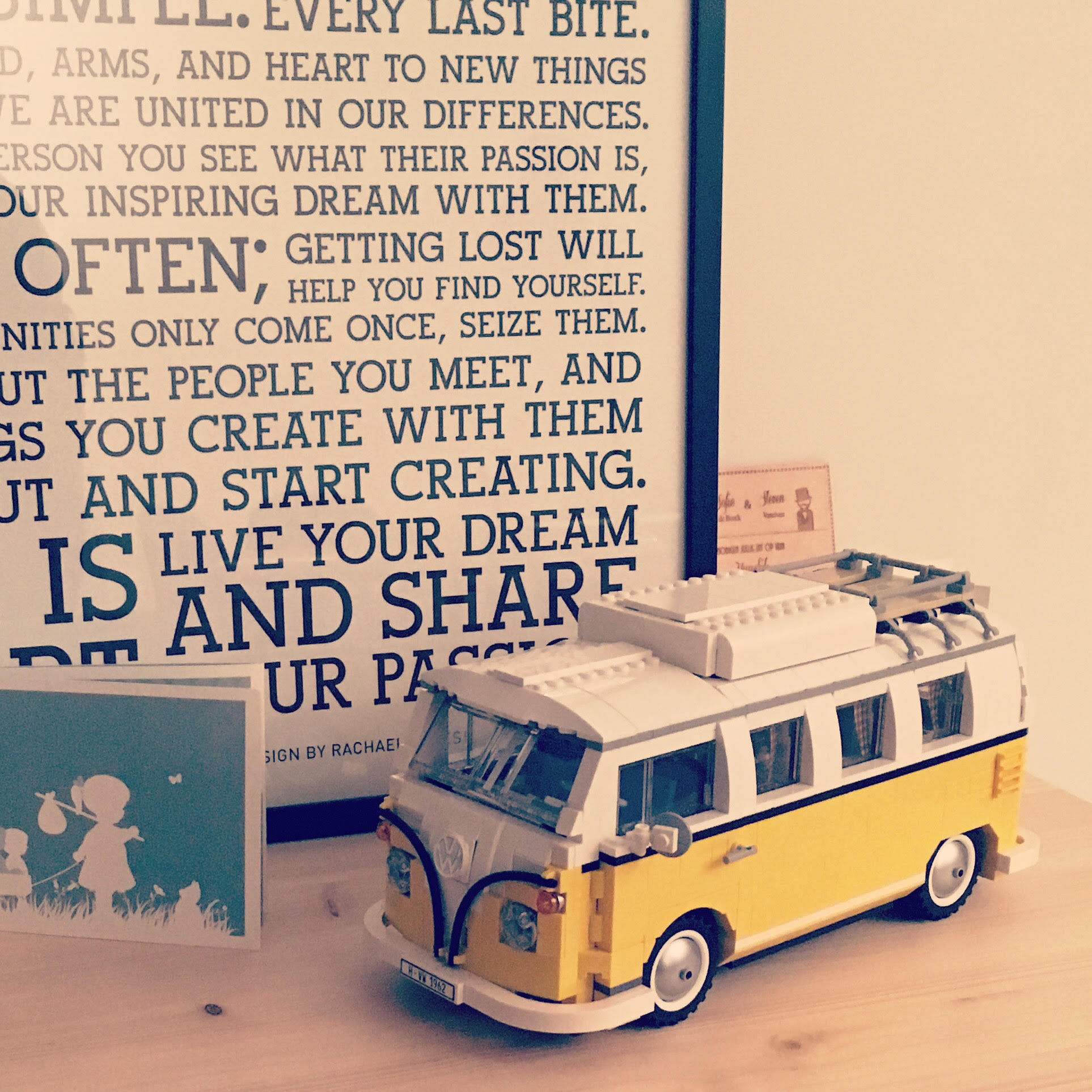 lego yellow camper van